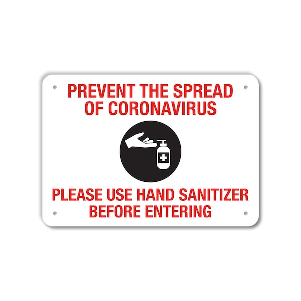 Lyle COVID Plastic Sign, Prevent the Spread , 14x10 LCUV-0057-NP_14x10 - main